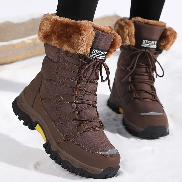 Camilla Bottes d’Hiver Femme – Chaudes, Imperméables avec Doublure en Fausse Fourrure