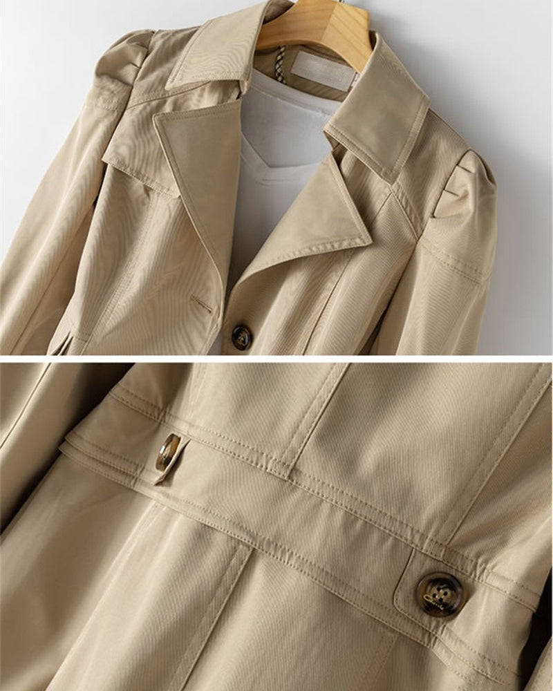 Freya Women's Mid-Length Trench – Elegant Cut, Lightweight Fabric & Versatile Chic Style