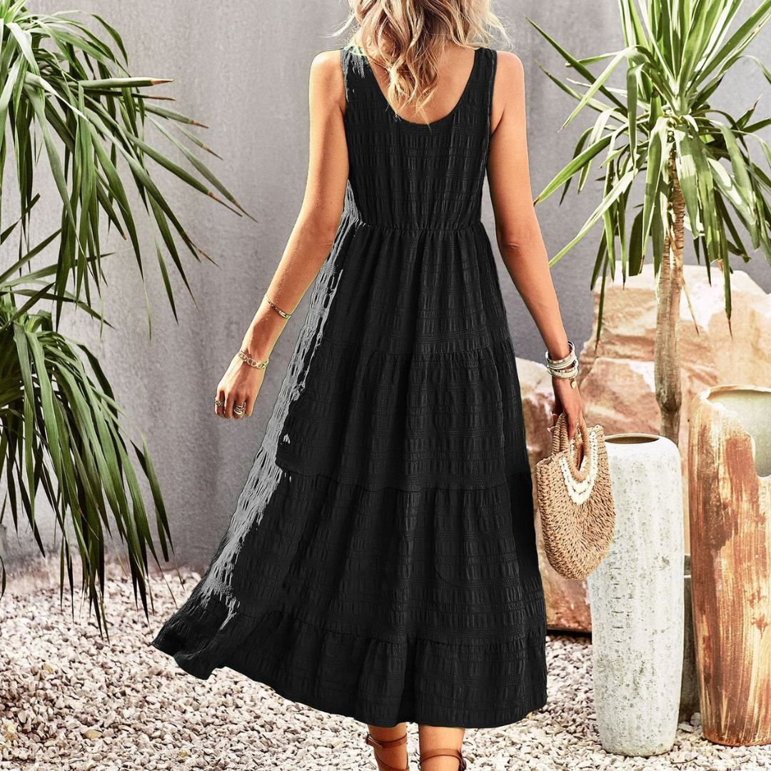 Abito bohémien di Isla Woman - abito lungo con dettagli fatti a mano e look femminile
