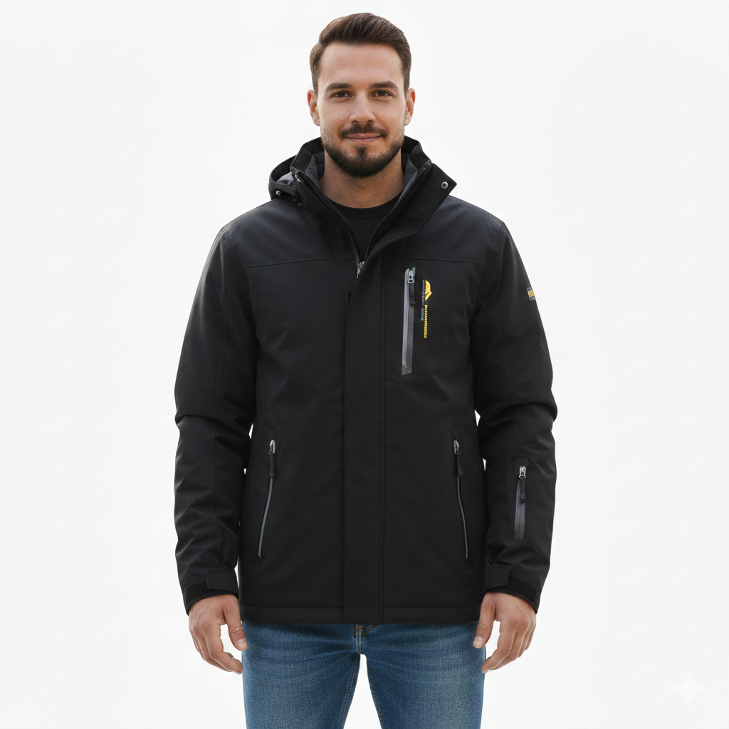 Drew Veste Softshell Homme à Capuche – Imperméable, Doublée Polaire & Outdoor