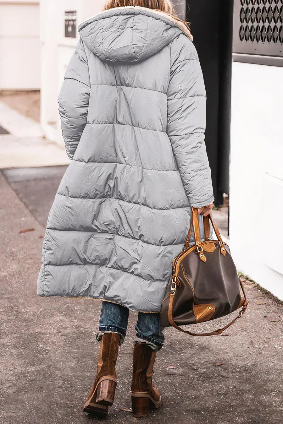 Theodora Manteau Femme – Manteau Réversible Élégant et Chaud pour un Style Polyvalent