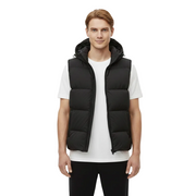 Echo Gilet Matelassé Homme à Capuche Amovible – Coupe Regular & Style Moderne