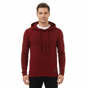 Elliot Hættetrøje Herre Tekstureret – Slim Fit Åndbar Hættetrøje til Daglig Brug