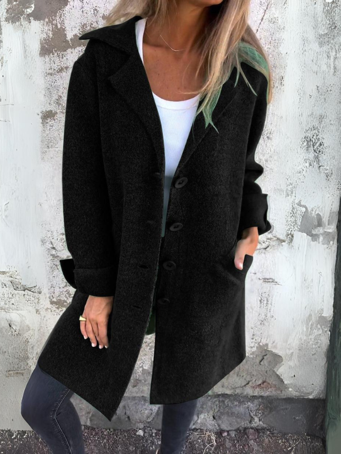 Sophie Femme Manteau Printemps – Manteau en Laine Premium Élégant & Léger pour Mi-Saison