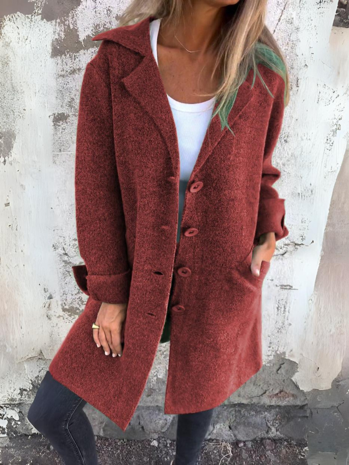 Sophie Femme Manteau Printemps – Manteau en Laine Premium Élégant & Léger pour Mi-Saison