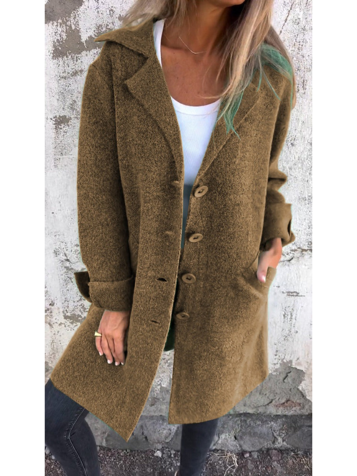 Sophie Femme Manteau Printemps – Manteau en Laine Premium Élégant & Léger pour Mi-Saison