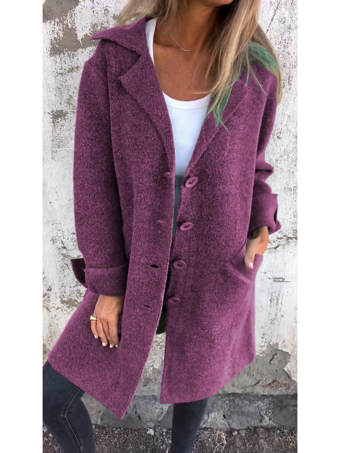 Sophie Femme Manteau Printemps – Manteau en Laine Premium Élégant & Léger pour Mi-Saison