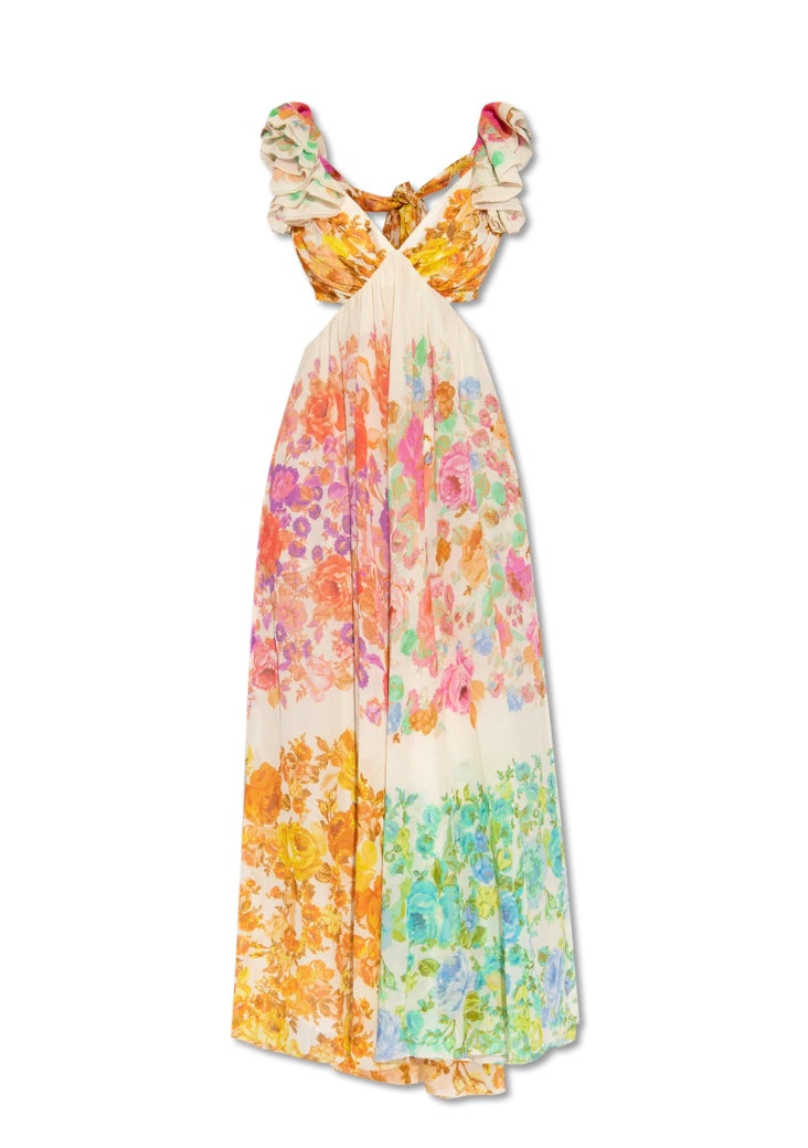 Blythe Robe d’Été Fleurie – Tissu Léger, Coupe Fluide & Design Polyvalent pour Femmes