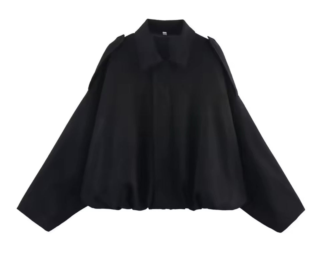 Elliana Veste Femme – Veste Ample Effet Daim avec Poches Pratiques pour Automne/Hiver