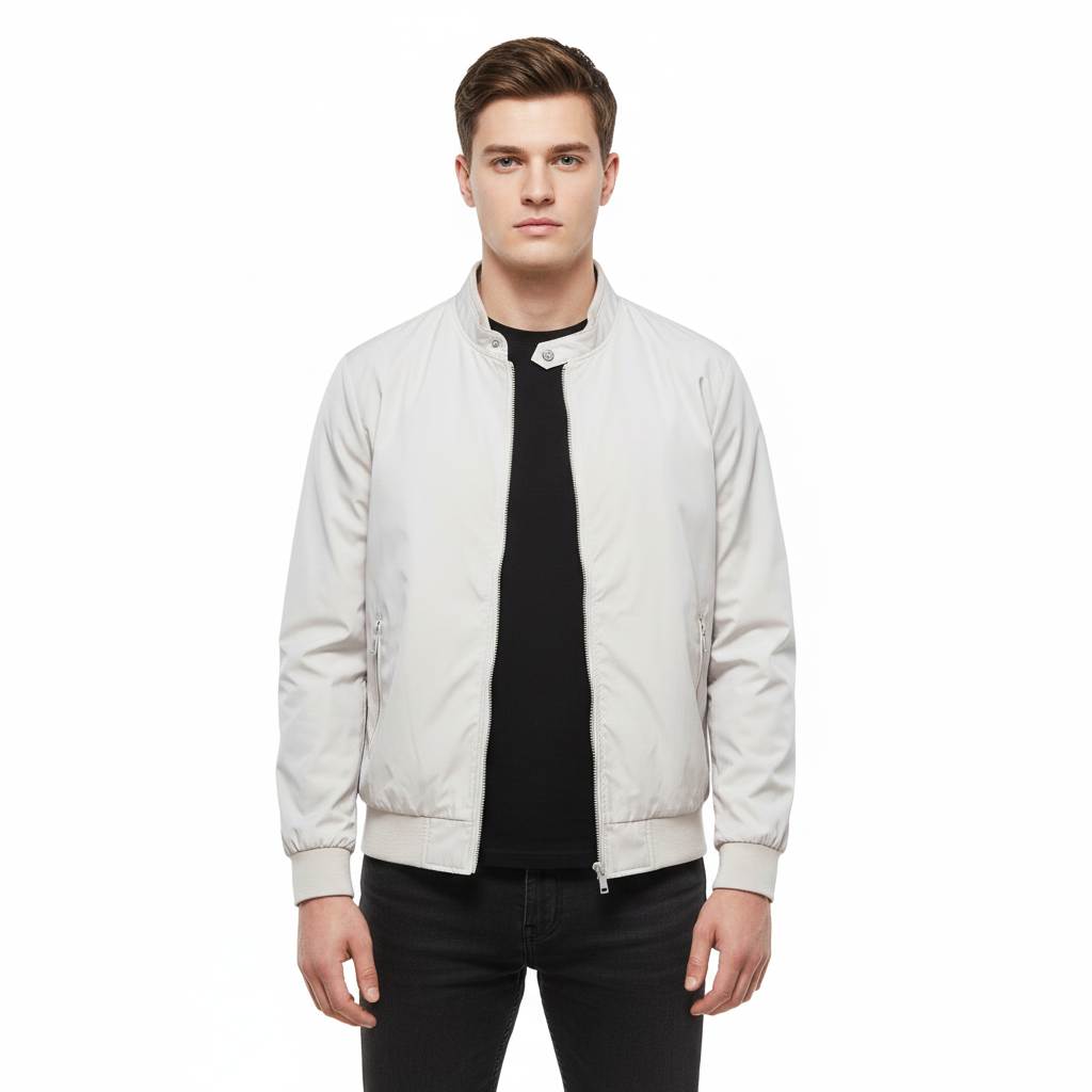 Tyron Kurtka Puchowa Męska – Pikowana Kurtka Slim Fit z Wysokim Kołnierzem i Lekką Izolacją