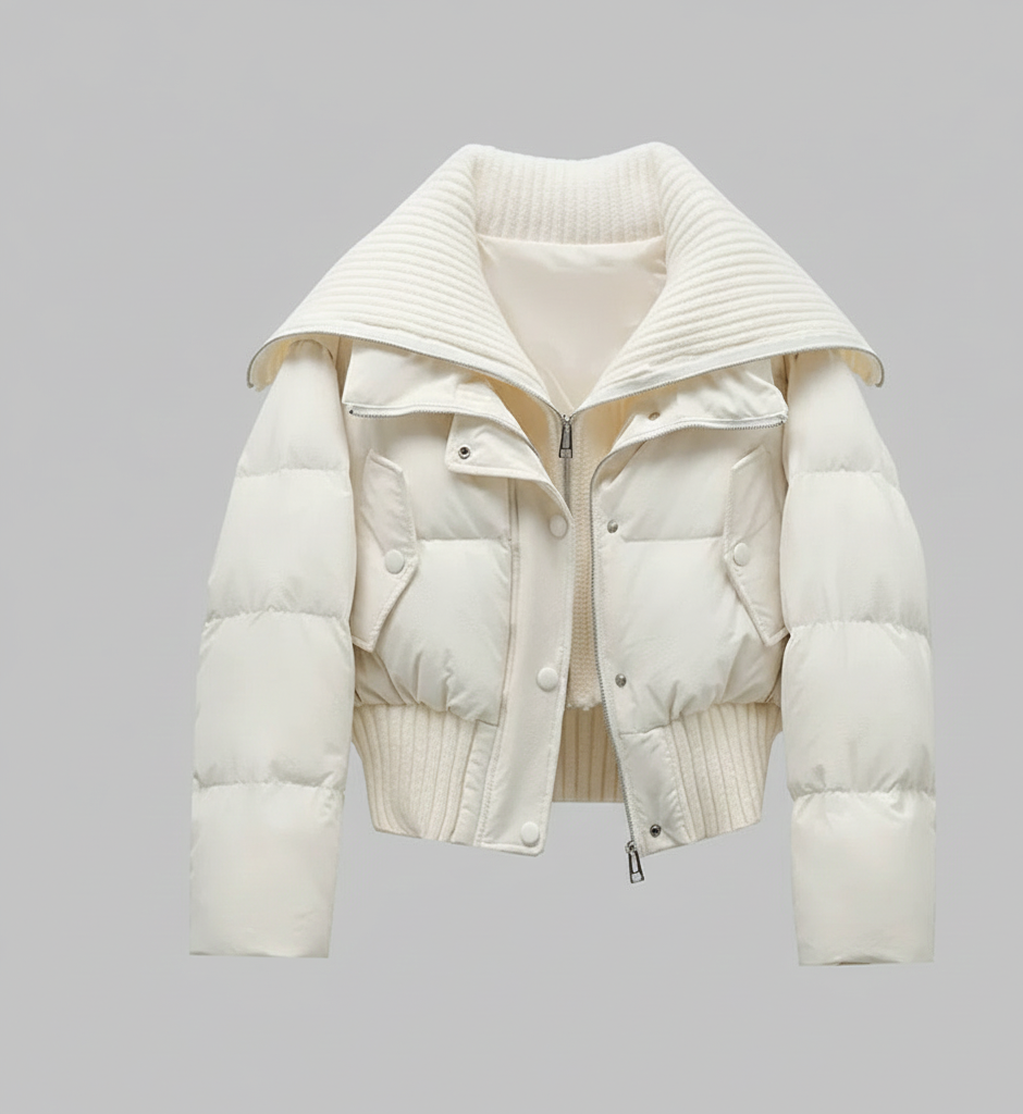 Sereen Wintermantel für Damen – Eleganter langer Mantel mit Gürtel, Doppelknopfleiste und klassischem Kragen