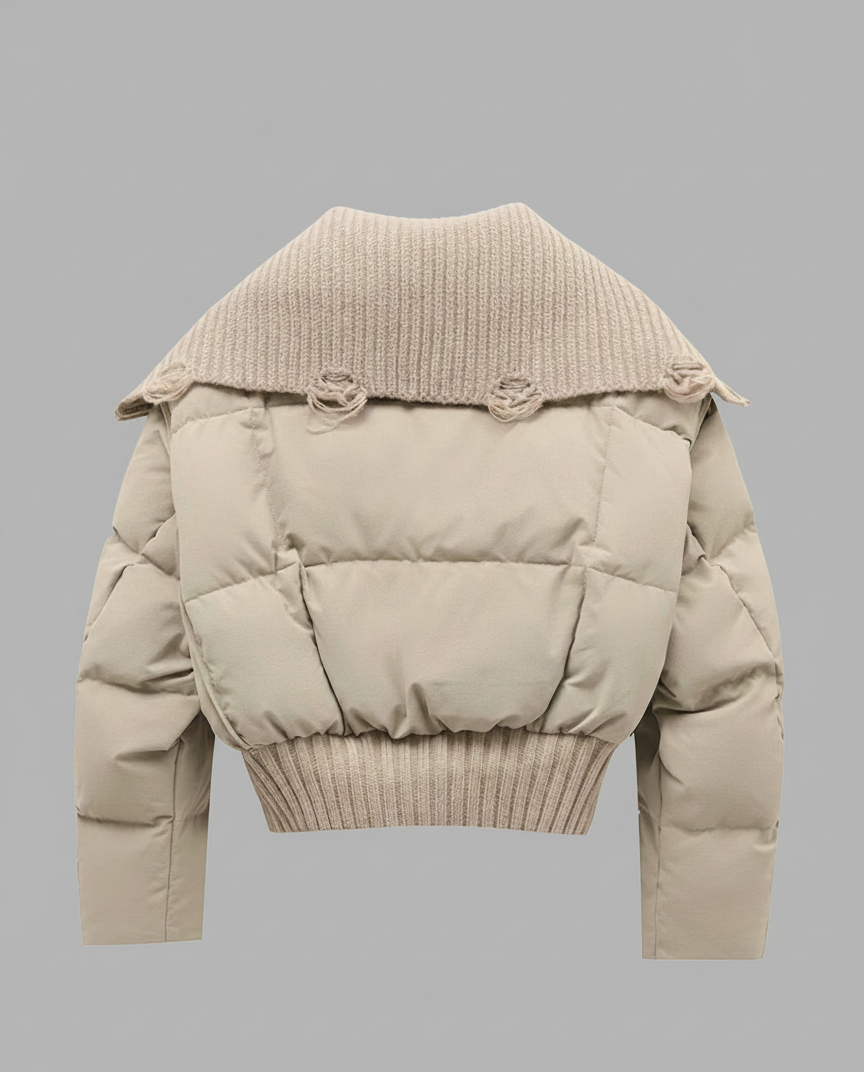 Sereen Wintermantel für Damen – Eleganter langer Mantel mit Gürtel, Doppelknopfleiste und klassischem Kragen