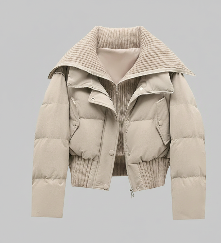 Sereen Wintermantel für Damen – Eleganter langer Mantel mit Gürtel, Doppelknopfleiste und klassischem Kragen