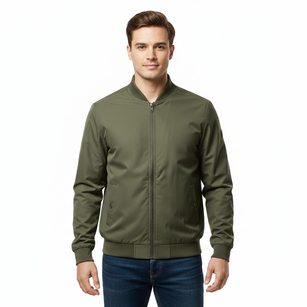 Tyron Kurtka Puchowa Męska – Pikowana Kurtka Slim Fit z Wysokim Kołnierzem i Lekką Izolacją