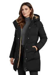 Alexandra Long Hooded Coat for Women – Elegant Winter Jacket with Comfortable Fit