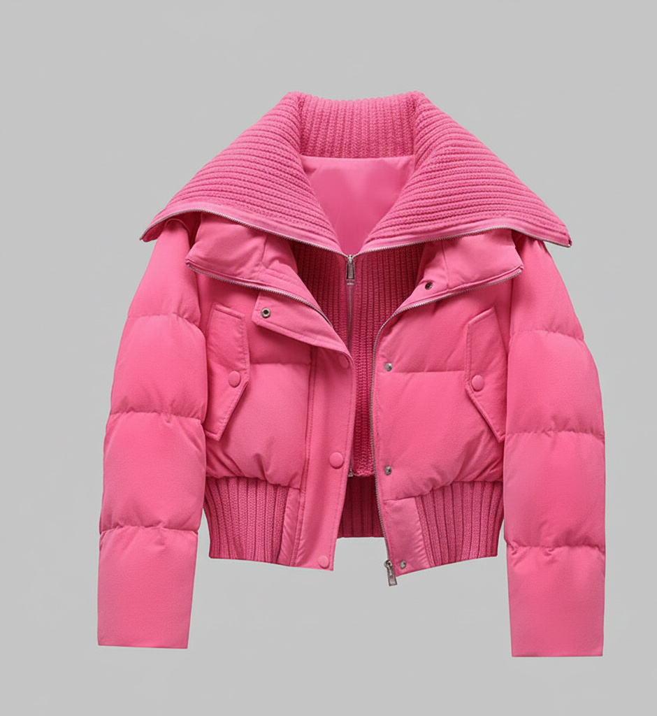 Sereen Wintermantel für Damen – Eleganter langer Mantel mit Gürtel, Doppelknopfleiste und klassischem Kragen