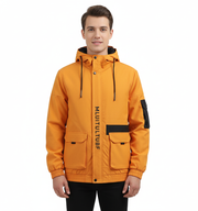 Heidee Chaqueta Impermeable Ligera para Hombre – Corte Regular con Capucha para Otoño e Invierno