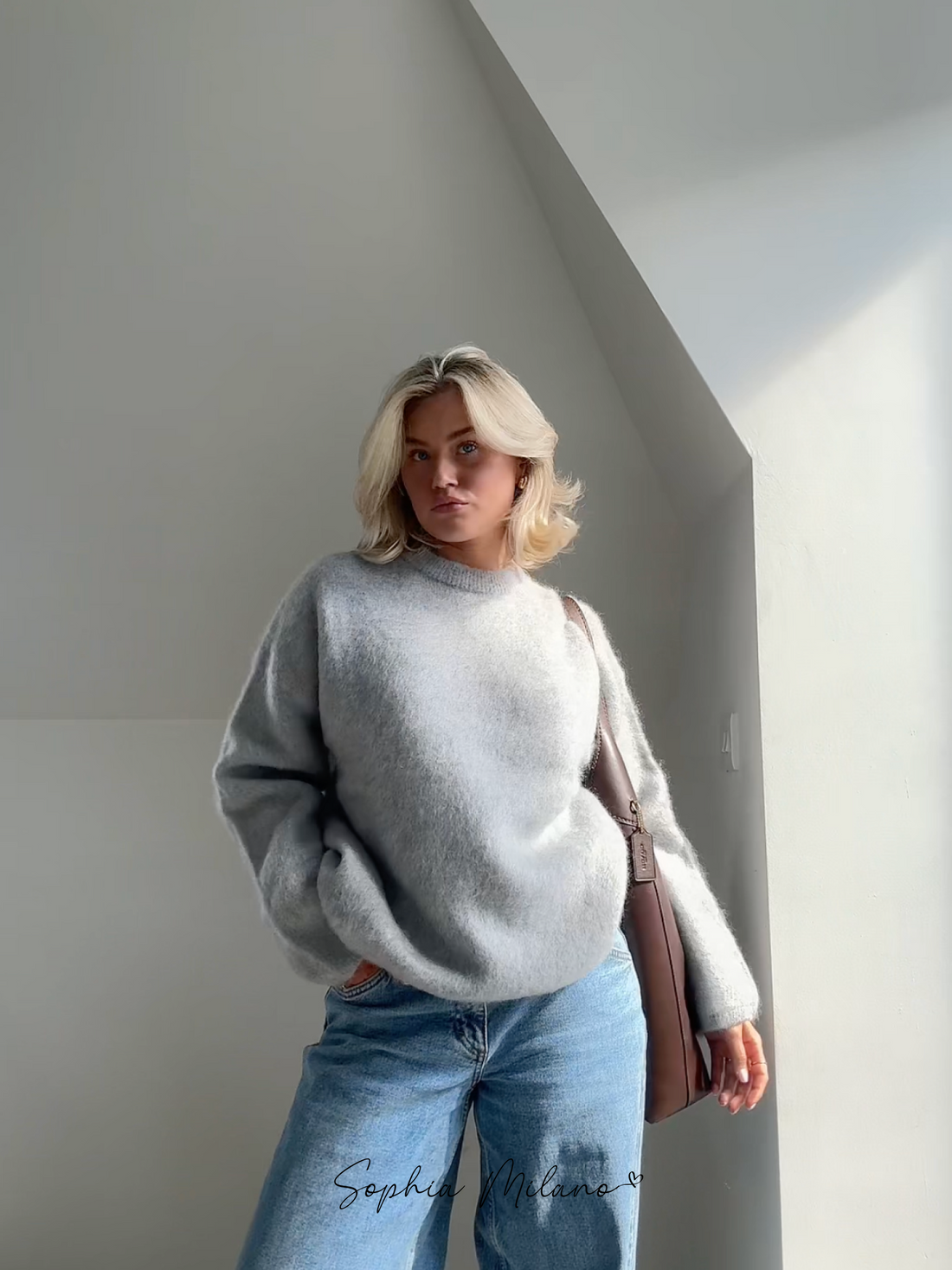 Aurora Pull Femme Luxe en Mohair – Oversize, Doux et Élégant pour Toutes Occasions