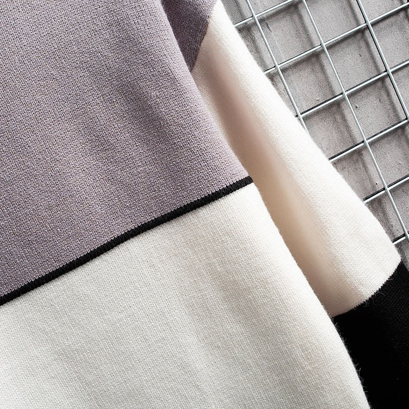 Daniel Pull Patchwork Homme – Design Original, Tricot Chaleureux & Coupe Décontractée
