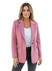 Haggai Marynarka Damska Elegancka – Klasyczna Kurtka z Miękkiej Mieszanki Wełny i Wielofunkcyjna