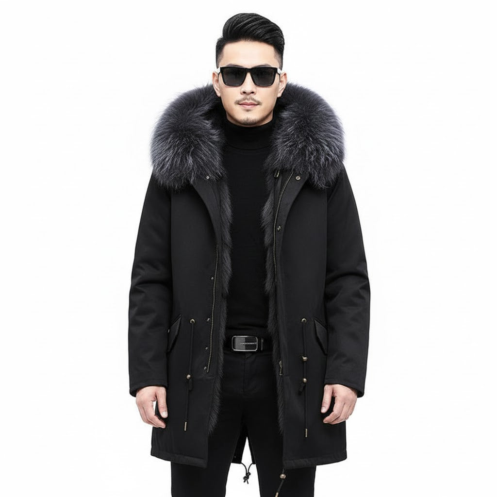 Hans Manteau d’Hiver homme Lunero Eindhoven – Manteau en Laine Élégant et Chaud