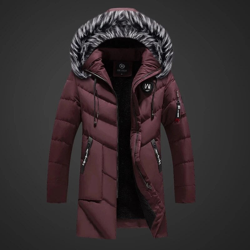 Ryan Manteau Homme d’Hiver – Isolation Chaude, Tissu Déperlant & Capuche Ajustable