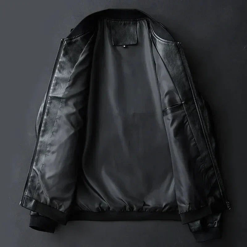 Vincent Veste Homme – Veste en Cuir Premium Élégante et Durable au Style Intemporel