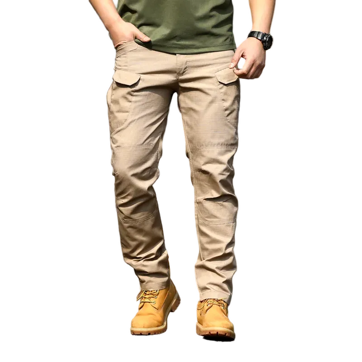 Troy Spodnie Taktyczne Męskie – Wodoodporne Spodnie Robocze z Kieszeniami Cargo i Wzmocnionymi Kolanami