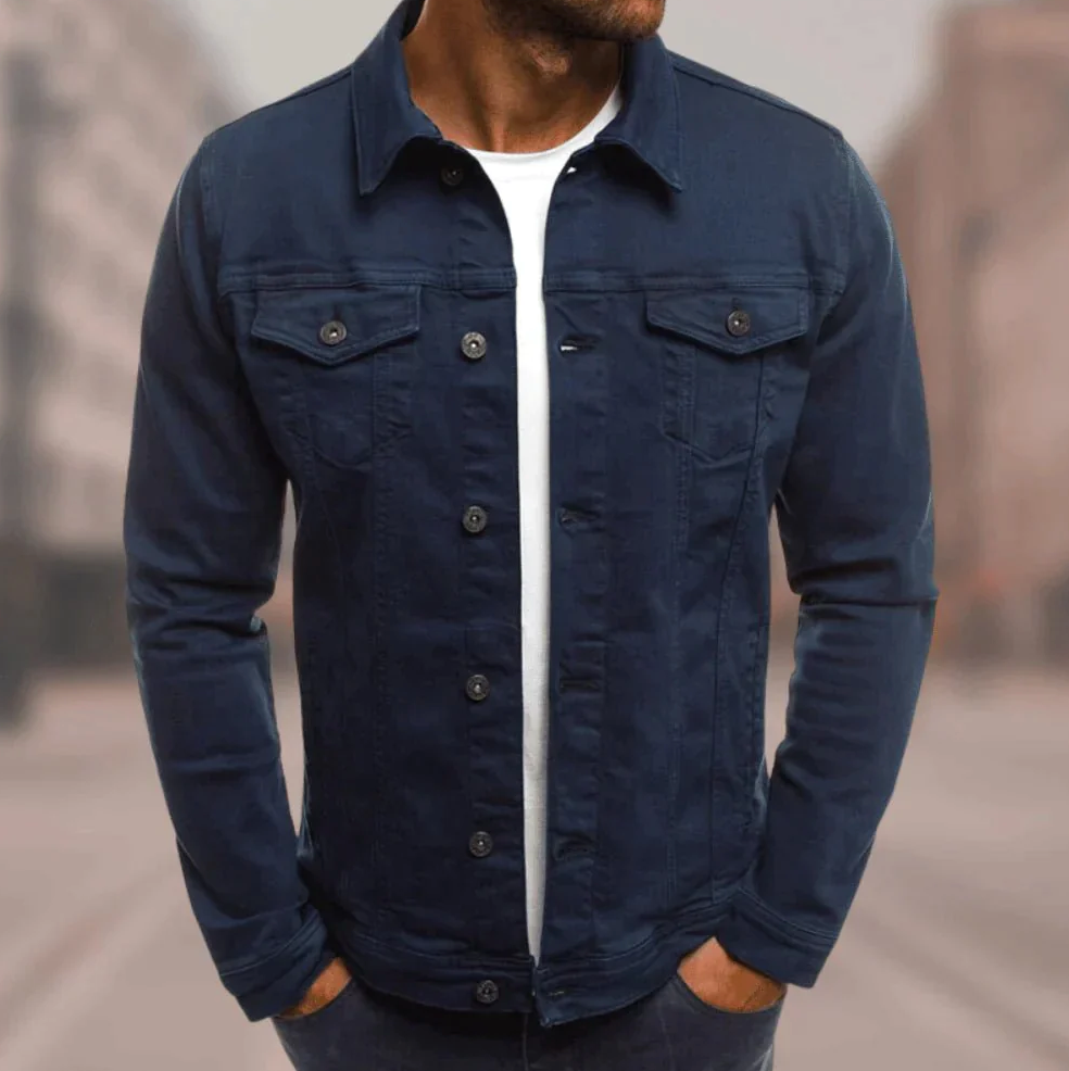 Ethan Manteau Homme – Veste Élégante avec Fermeture Boutons, Style Classique & Moderne