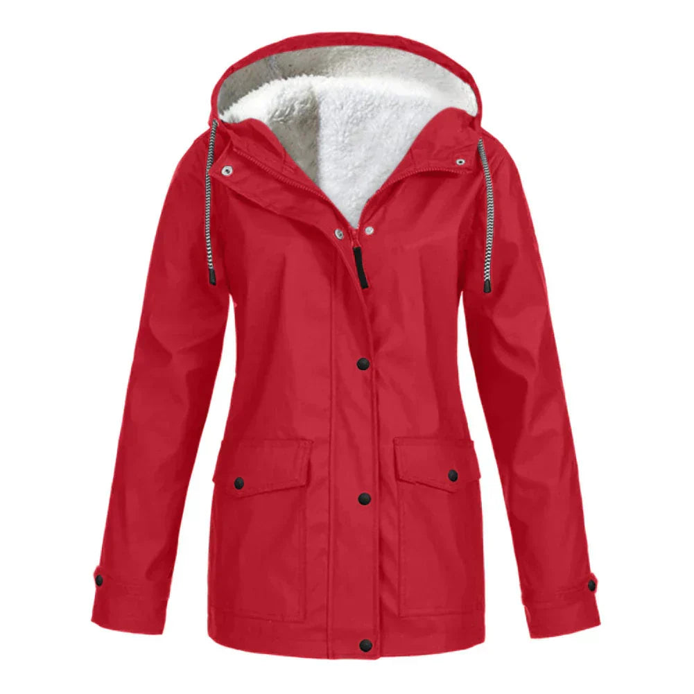 Lorena Veste Femme Imperméable – Élégante, Doublée Douce & Confortable pour la Pluie