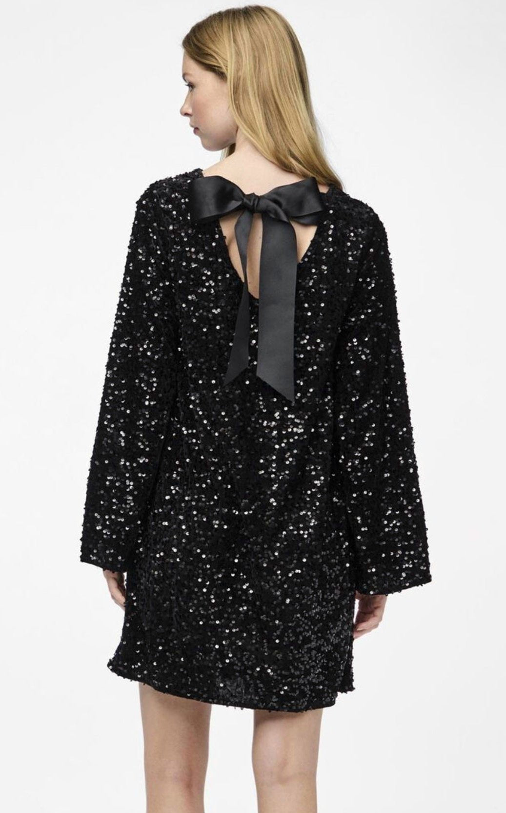 Gloria Rochie de Seară pentru Femei – Rochie Elegantă cu Paiete, Croială Conică și Detaliu cu Fundă