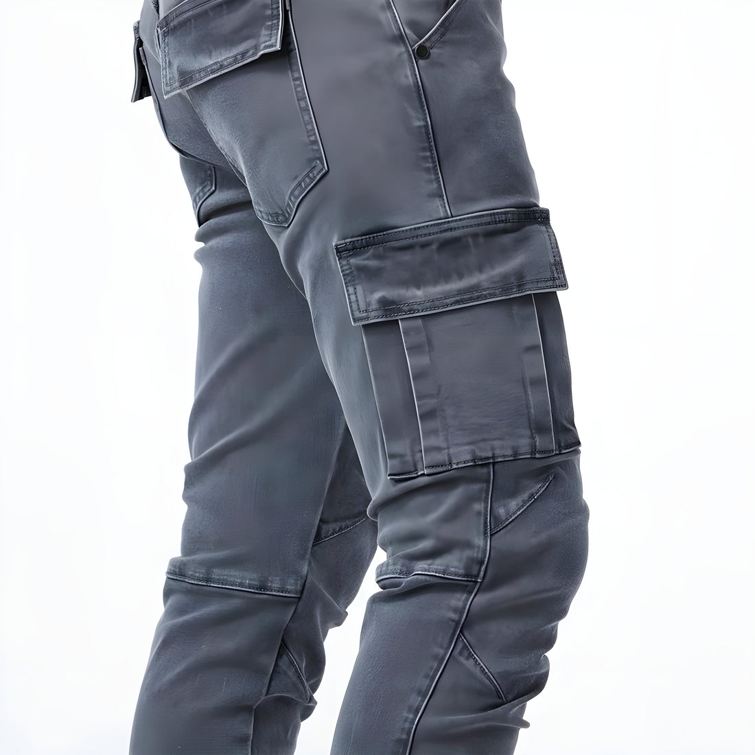 Francois Pantalon Homme – Pantalon Cargo en Denim Élastique Confortable & Moderne