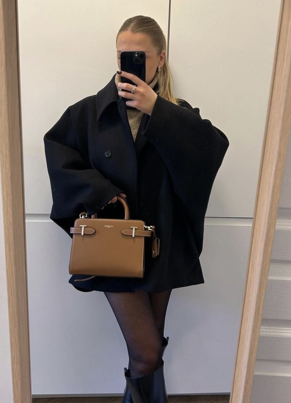Amélie Femme Manteau Oversize – Élégant Manteau en Laine Doux & Tendance pour Hiver
