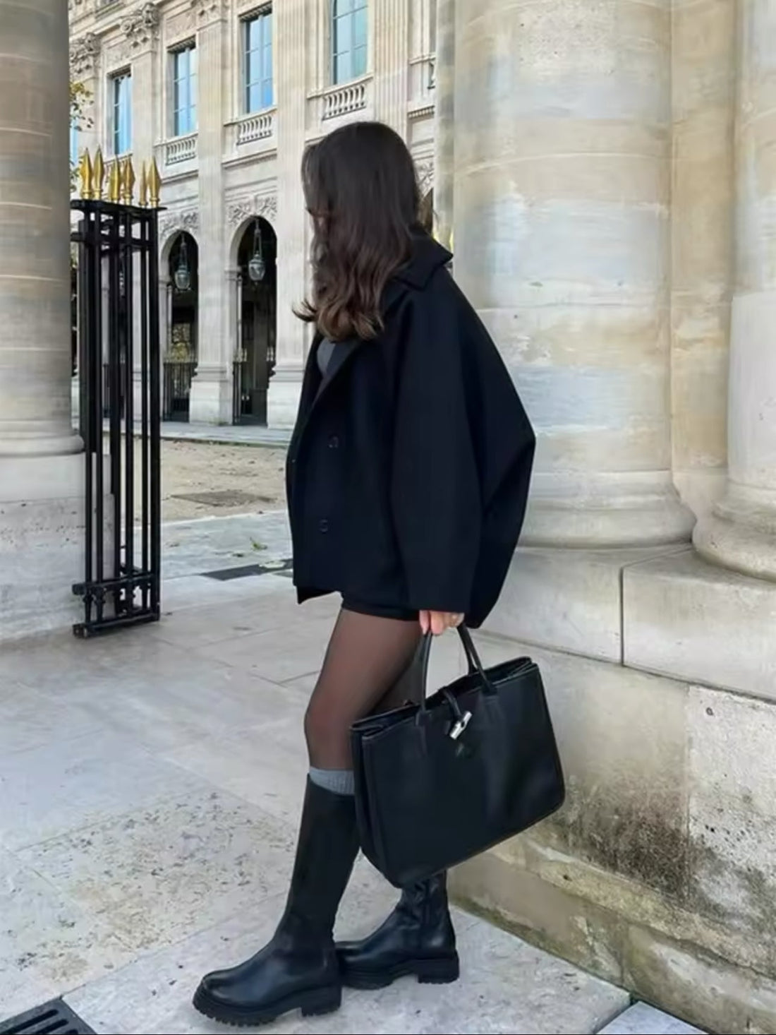 Lainey Manteau Femme – Manteau Oversize en Laine Élégant & Confortable pour Hiver