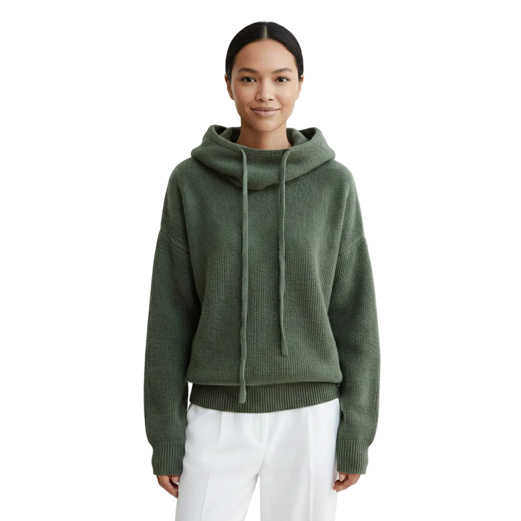 Isabelle Women's Merino Wool Sweater with Turtleneck – Elegant, Lightweight & Warm Sweater with Timeless Style