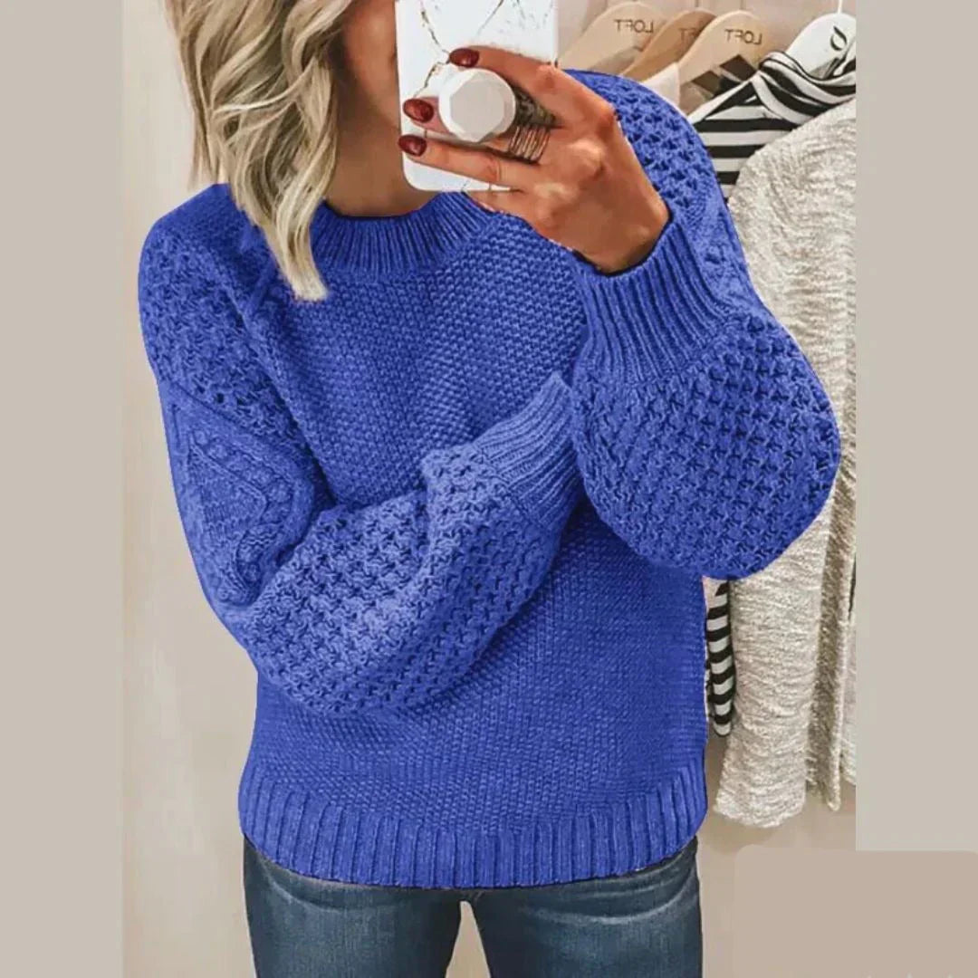 Kayla Pull Femme – Tricot Classique en Laine Douce & Élégant à Manches Longues