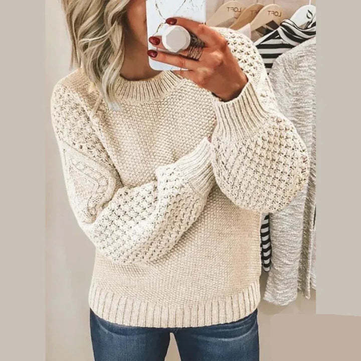 Kayla Pull Femme – Tricot Classique en Laine Douce & Élégant à Manches Longues