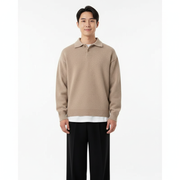 Jameson Polo Tricot Herre – Smart Casual Trøje med Klassisk Krave & Knappelukning