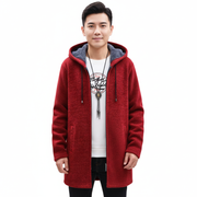 Jeff Men's Winter Coat – Elegant Warm Jacket with Adjustable Hood & Zipper Closure