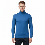 Johan Suéter de Cuello Alto para Hombre Lunero Eindhoven – Suéter Ajustado Caliente de Punto Liso