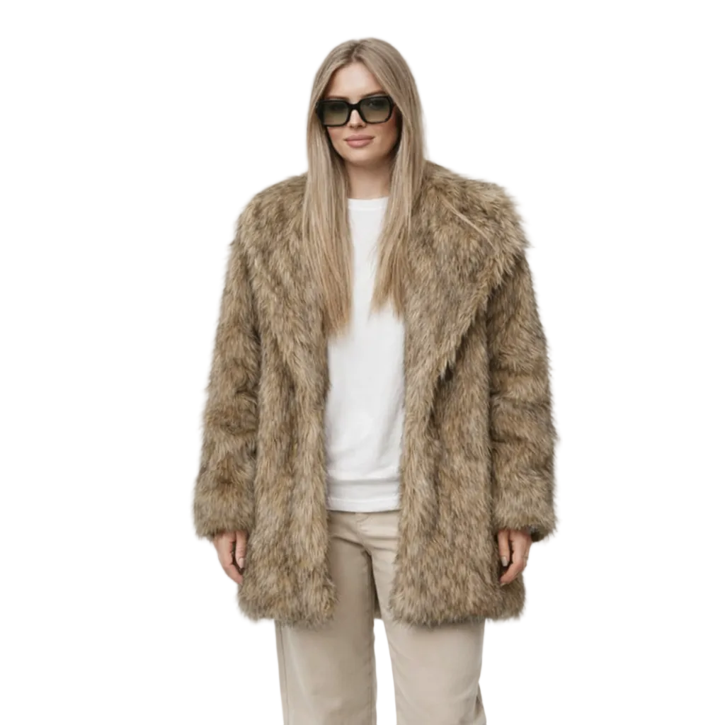 Josie Manteau Femme en Fausse Fourrure – Chaud et Doux, Coupe Moderne & Style Chic