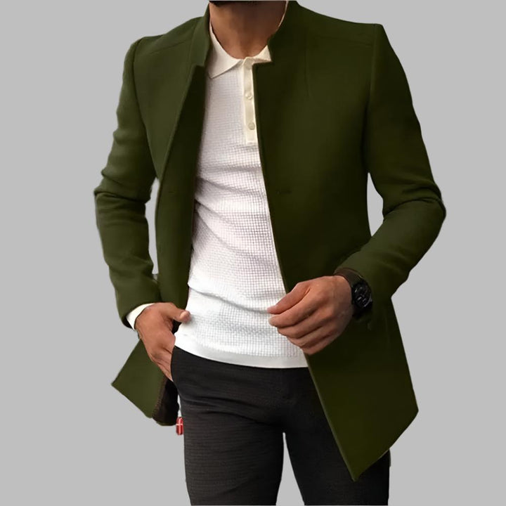 Alain Manteau Homme – Manteau Élégant en Laine Douce et Confortable au Style Intemporel