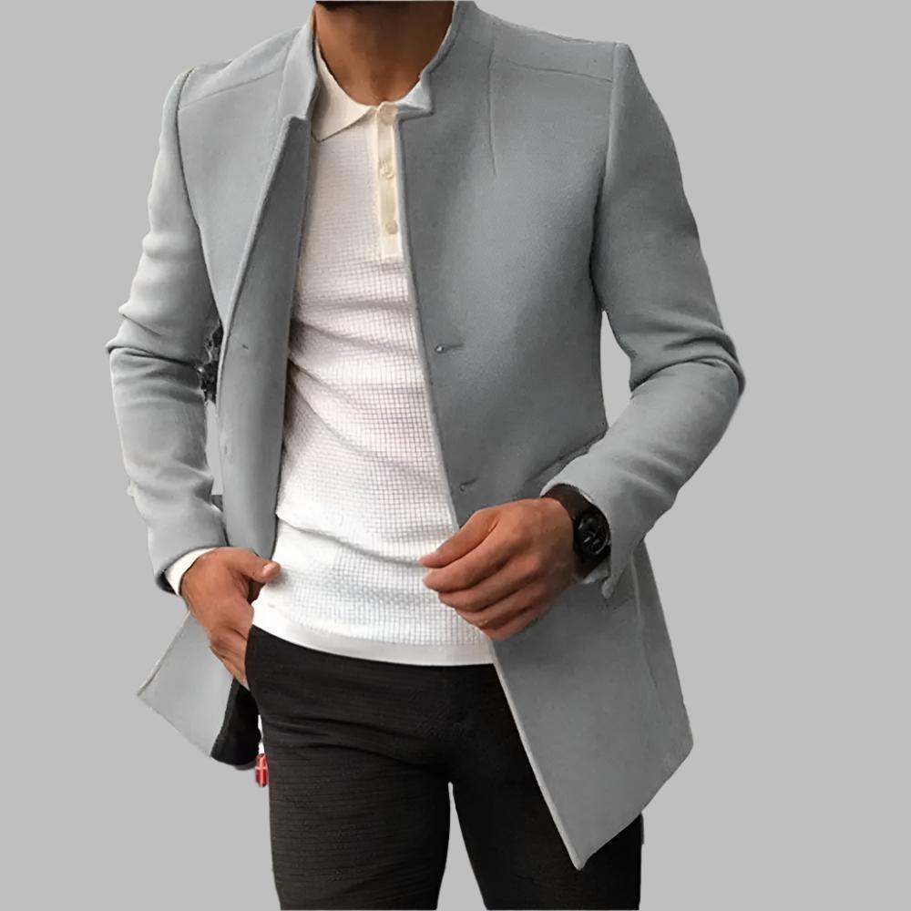 Alain Manteau Homme – Manteau Élégant en Laine Douce et Confortable au Style Intemporel