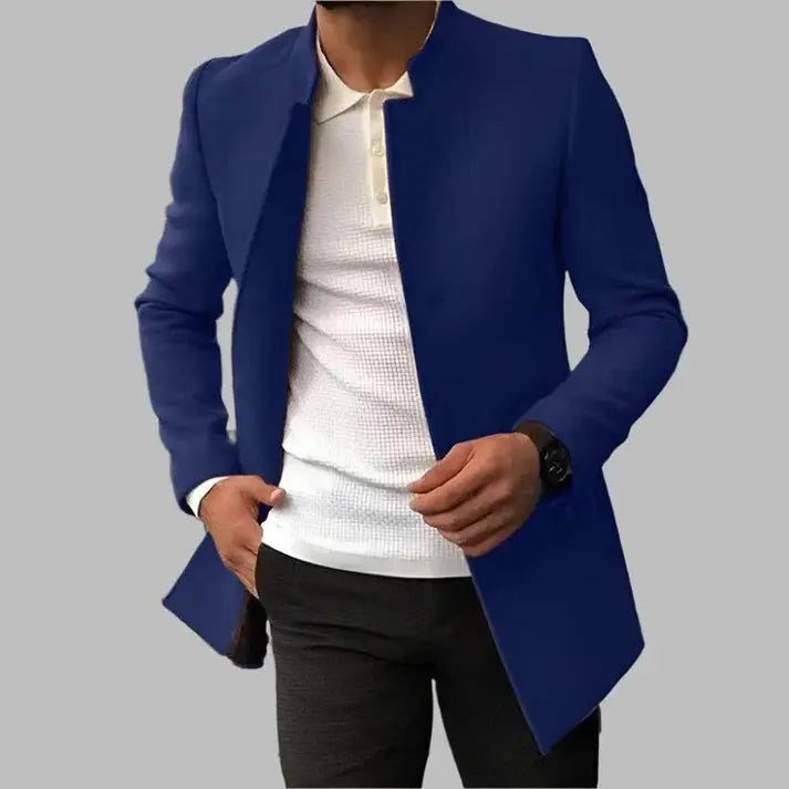 Alain Manteau Homme – Manteau Élégant en Laine Douce et Confortable au Style Intemporel