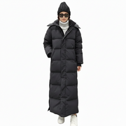 Kaliyah Abrigo Largo para Mujer Invierno – Acolchado Caliente, Capucha Desmontable y Estilo Moderno