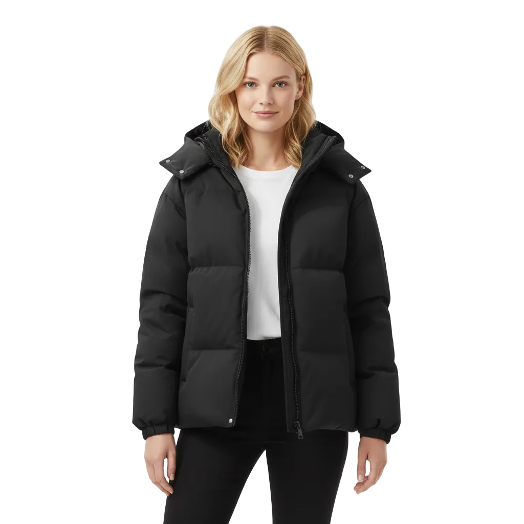 Kate Dámský zimní prošívaný kabát s kapucí – teplá izolace a moderní styl