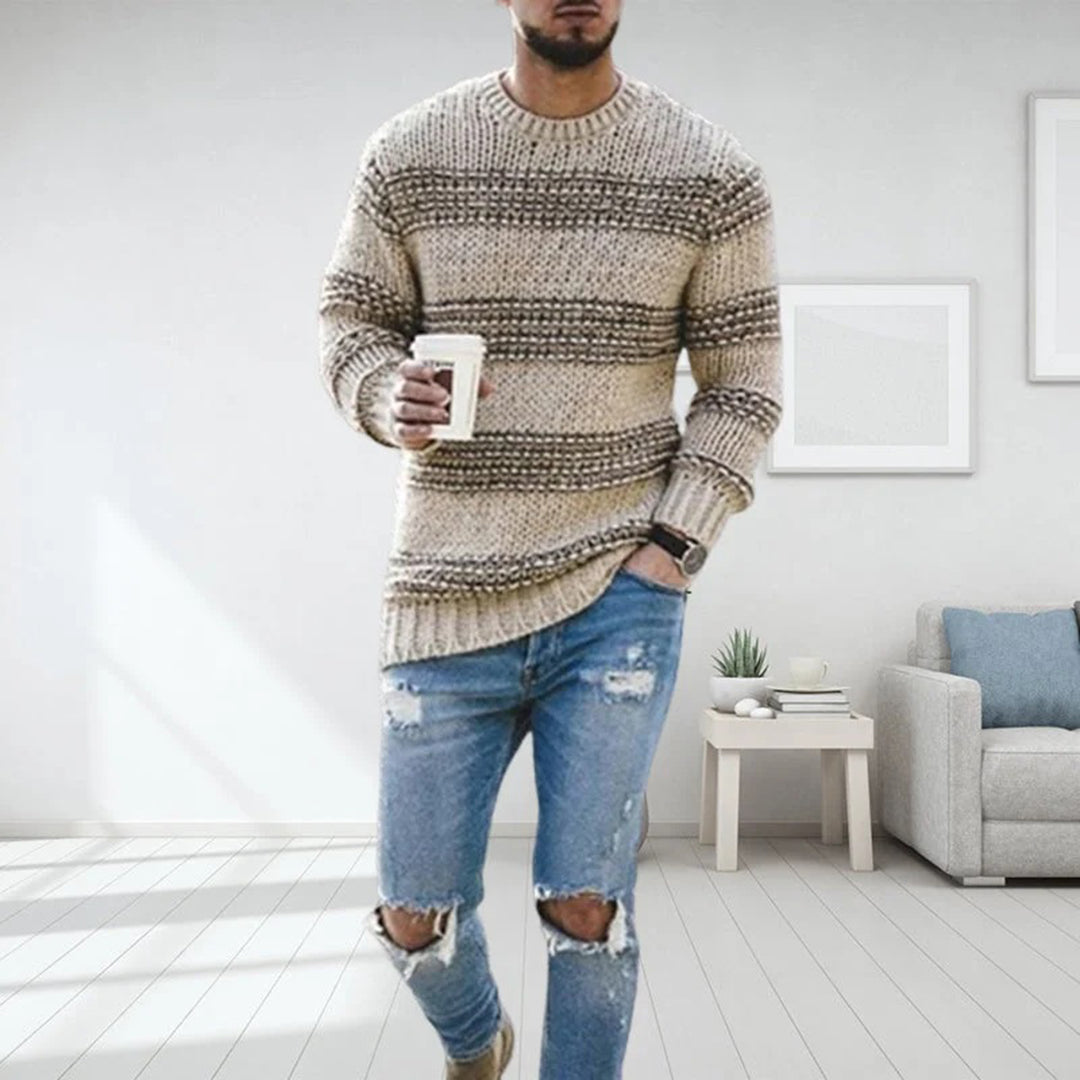 Landyn Pull Norvégien Homme Tricot Épais – Chaleur Optimale, Style Hivernal & Confort