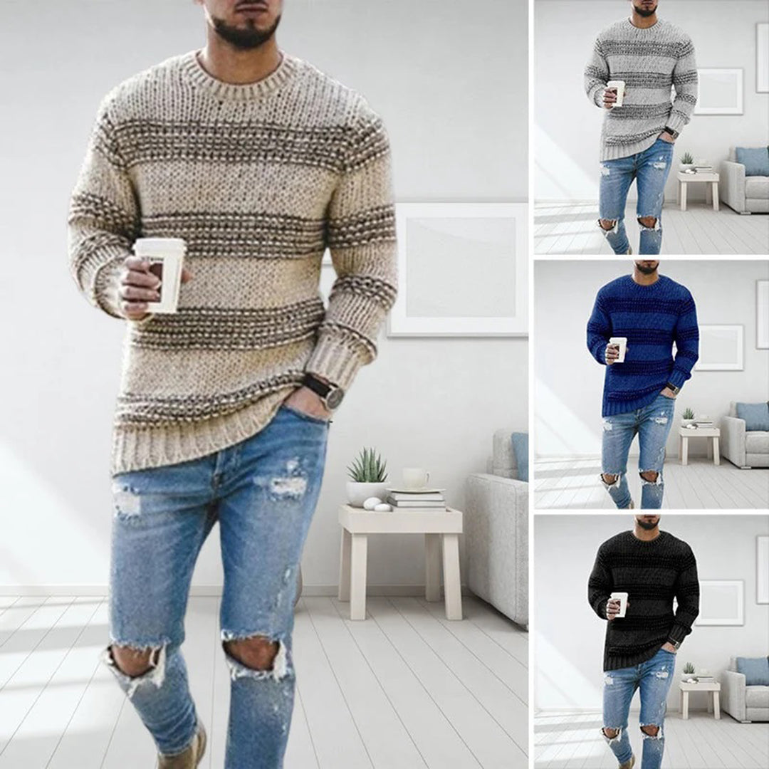Landyn Pull Norvégien Homme Tricot Épais – Chaleur Optimale, Style Hivernal & Confort
