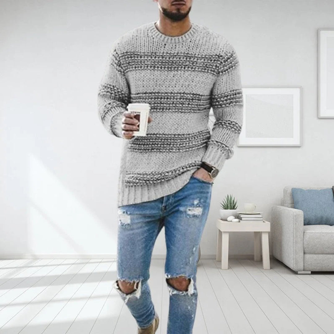 Landyn Pull Norvégien Homme Tricot Épais – Chaleur Optimale, Style Hivernal & Confort