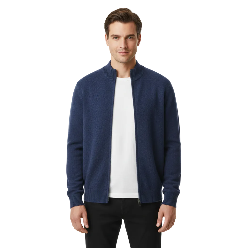 Pánská vesta Lyndon z kašmíru – luxusní pletenina, klasický střih a nadčasová elegance